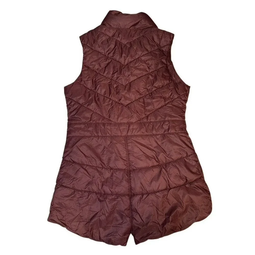 Smartwool Women’s Vest Medium Corbet 120 Quilted Plum Purple Merino Wool Blend